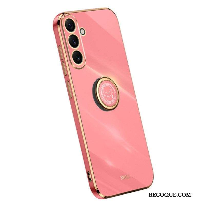 Kuori Samsung Galaxy A54 5G Kultaiset Reunat Rengastuella