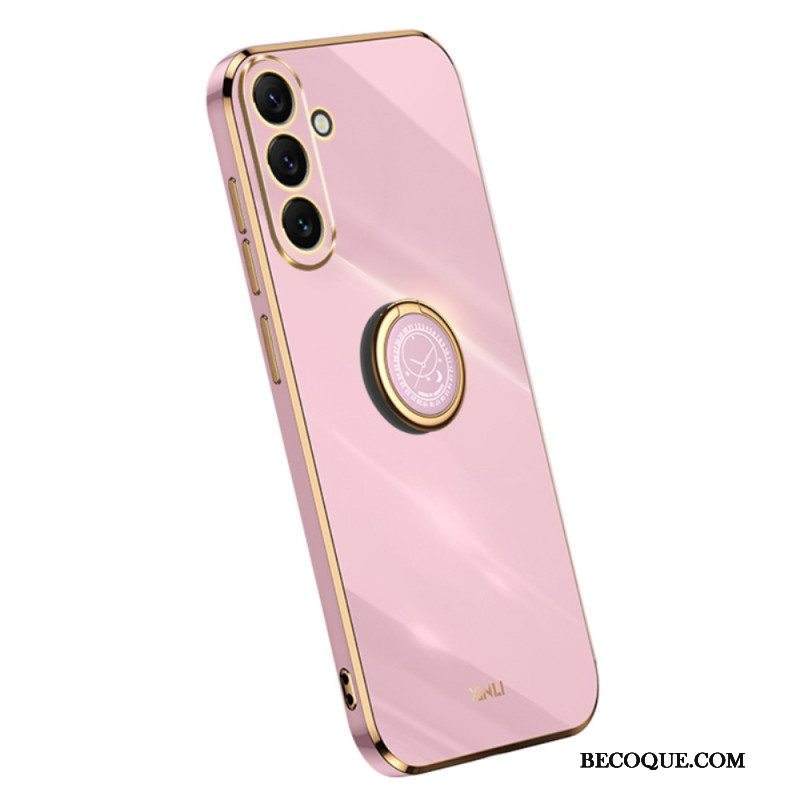 Kuori Samsung Galaxy A54 5G Kultaiset Reunat Rengastuella