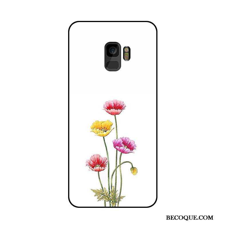 Kuori Samsung Galaxy A6 Kohokuviointi Valkoinen Väriset, Kotelo Samsung Galaxy A6 Suojaus Puhelimen Kuoret Kukka