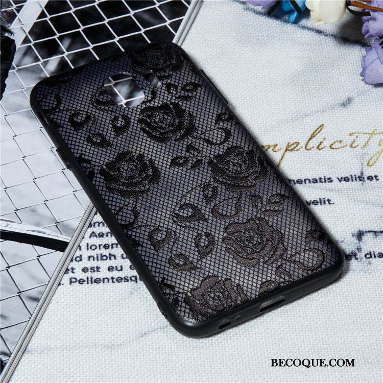 Kuori Samsung Galaxy A6 Laukut Kiinalainen Tyyli Kukka, Kotelo Samsung Galaxy A6 Pehmeä Neste Puhelimen Kuoret Pitsi