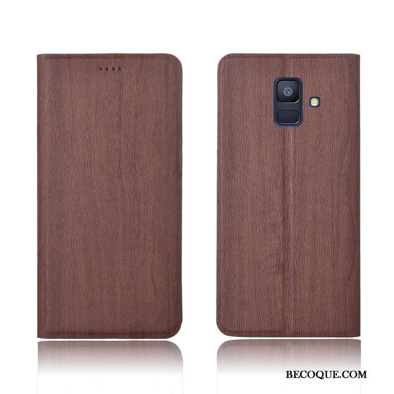 Kuori Samsung Galaxy A6+ Laukut Kukkakuvio Murtumaton, Kotelo Samsung Galaxy A6+ Suojaus Puu Puhelimen Kuoret