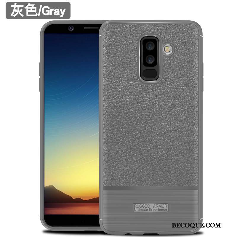 Kuori Samsung Galaxy A6+ Laukut Murtumaton Sininen, Kotelo Samsung Galaxy A6+ Suojaus Trendi Puhelimen Kuoret