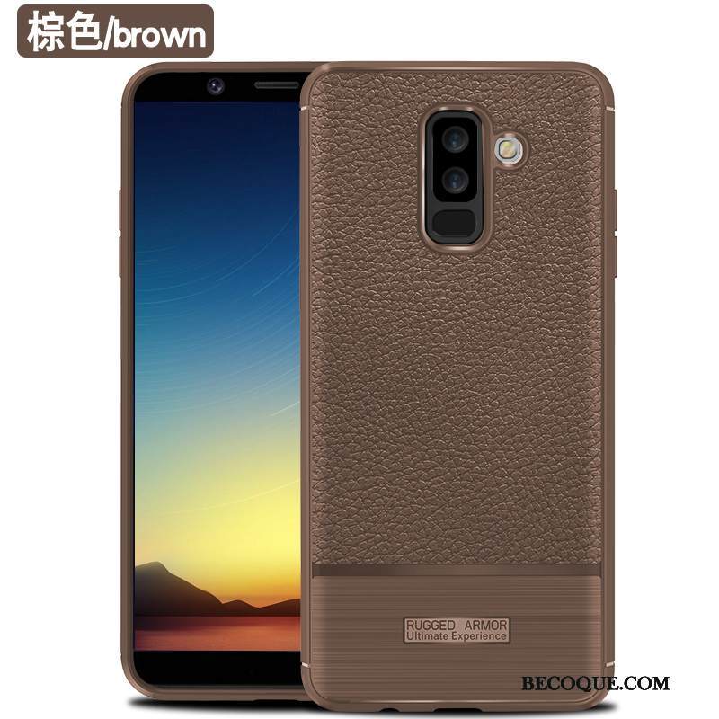 Kuori Samsung Galaxy A6+ Laukut Murtumaton Sininen, Kotelo Samsung Galaxy A6+ Suojaus Trendi Puhelimen Kuoret