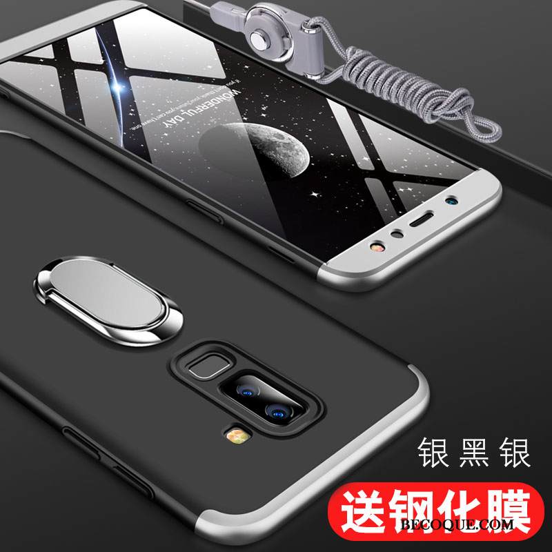 Kuori Samsung Galaxy A6+ Luova Puhelimen Kuoret Yksinkertainen, Kotelo Samsung Galaxy A6+ Laukut Kova Punainen