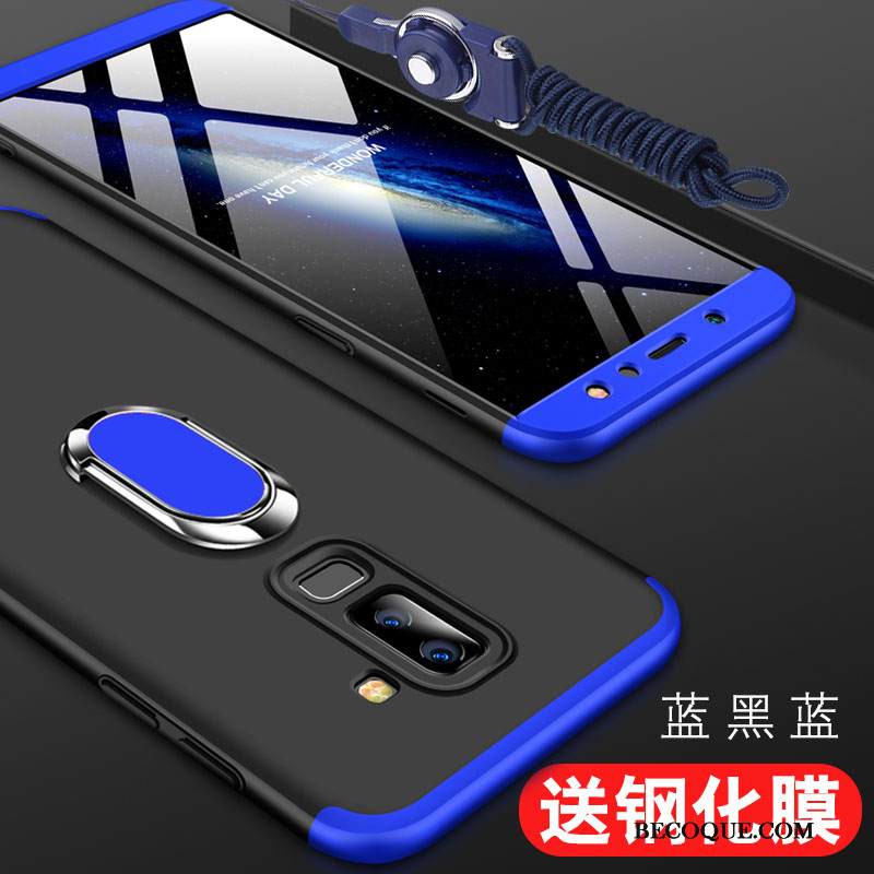 Kuori Samsung Galaxy A6+ Luova Puhelimen Kuoret Yksinkertainen, Kotelo Samsung Galaxy A6+ Laukut Kova Punainen