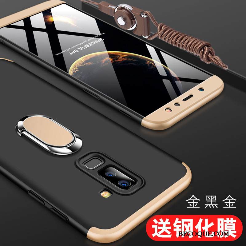 Kuori Samsung Galaxy A6+ Luova Puhelimen Kuoret Yksinkertainen, Kotelo Samsung Galaxy A6+ Laukut Kova Punainen