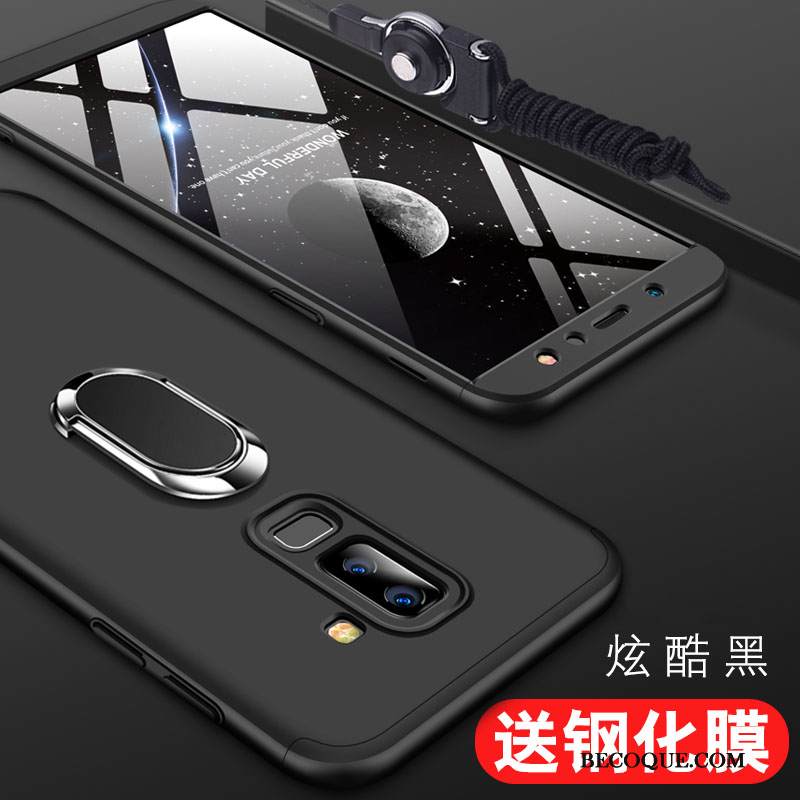 Kuori Samsung Galaxy A6+ Luova Puhelimen Kuoret Yksinkertainen, Kotelo Samsung Galaxy A6+ Laukut Kova Punainen