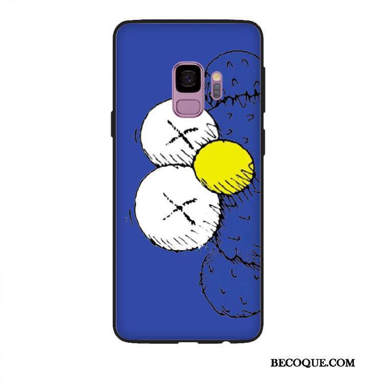 Kuori Samsung Galaxy A6 Pehmeä Neste Rakastunut Puhelimen Kuoret, Kotelo Samsung Galaxy A6 Kohokuviointi Pesty Suede Sininen