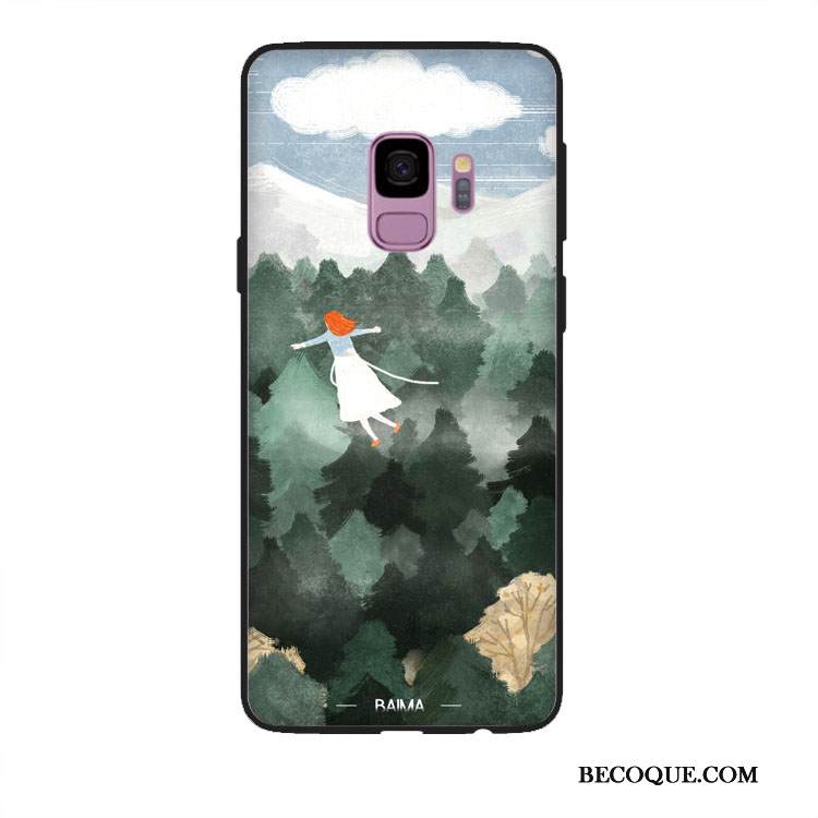 Kuori Samsung Galaxy A6 Pehmeä Neste Vihreä Puhelimen Kuoret, Kotelo Samsung Galaxy A6 Kohokuviointi Pesty Suede