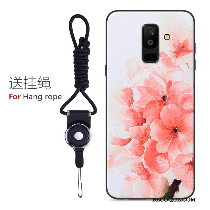 Kuori Samsung Galaxy A6+ Silikoni Puhelimen Kuoret Persoonallisuus, Kotelo Samsung Galaxy A6+ Kohokuviointi