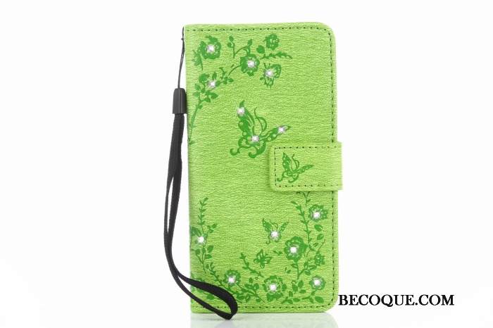 Kuori Samsung Galaxy A6 Strassi Puhelimen Kuoret Vihreä, Kotelo Samsung Galaxy A6 Nahka Painatus