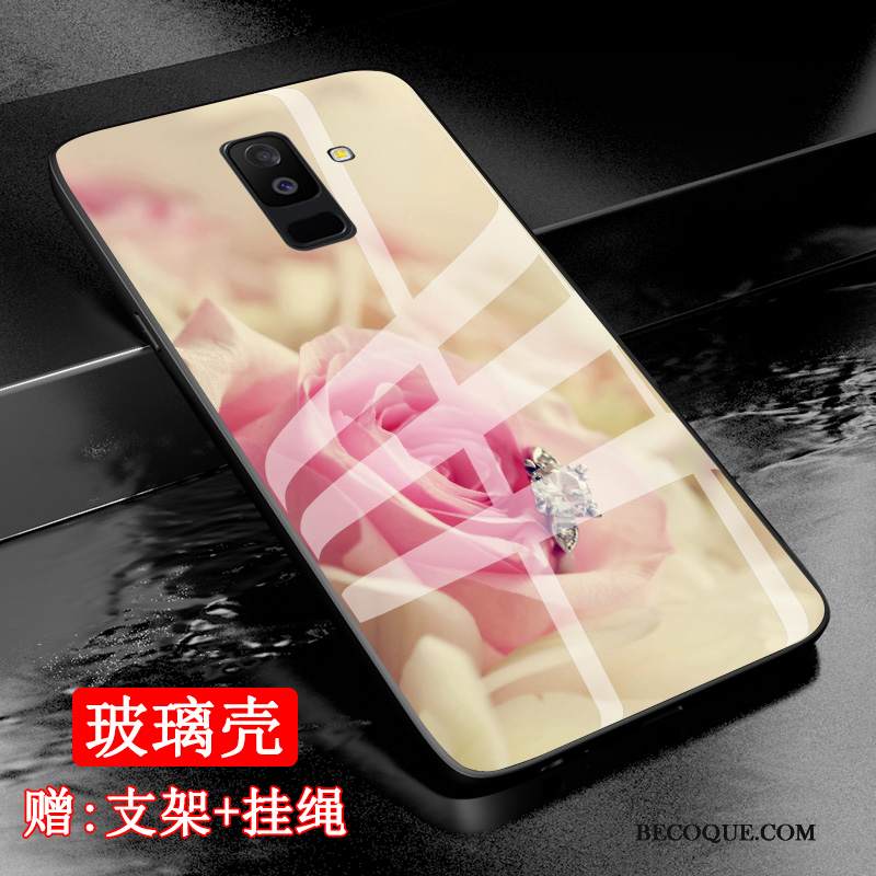 Kuori Samsung Galaxy A6+ Suojaus Malli Muokata, Kotelo Samsung Galaxy A6+ Karkaisu Lasi