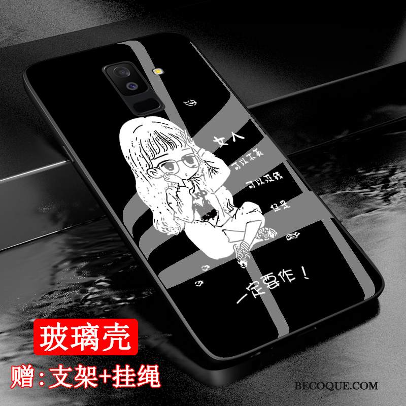 Kuori Samsung Galaxy A6+ Suojaus Malli Muokata, Kotelo Samsung Galaxy A6+ Karkaisu Lasi