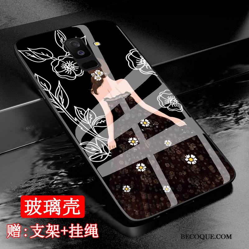 Kuori Samsung Galaxy A6+ Suojaus Malli Muokata, Kotelo Samsung Galaxy A6+ Karkaisu Lasi