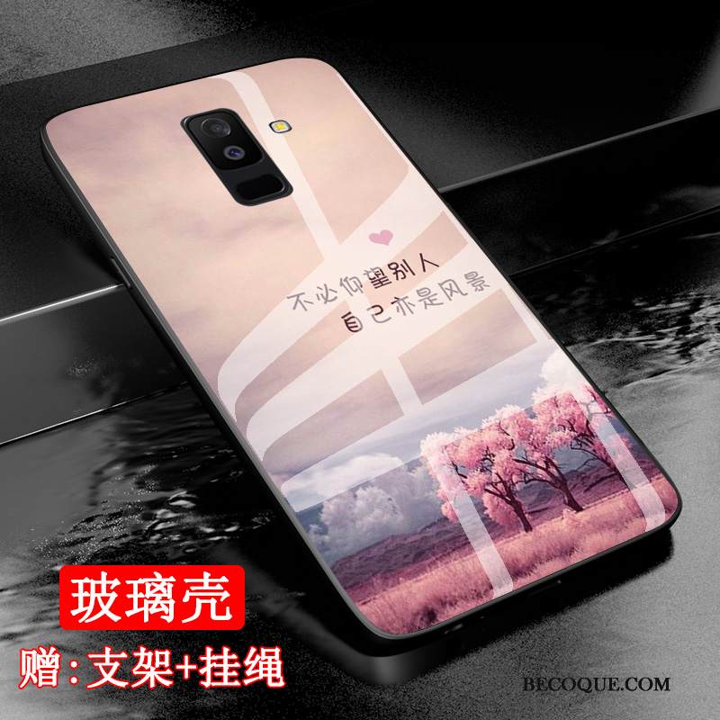 Kuori Samsung Galaxy A6+ Suojaus Malli Muokata, Kotelo Samsung Galaxy A6+ Karkaisu Lasi