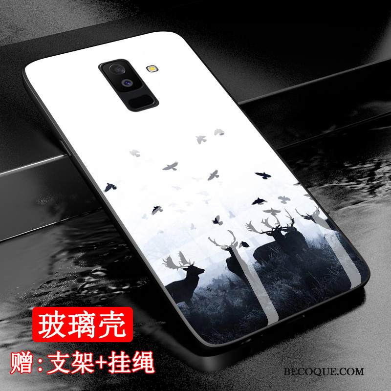 Kuori Samsung Galaxy A6+ Suojaus Malli Muokata, Kotelo Samsung Galaxy A6+ Karkaisu Lasi