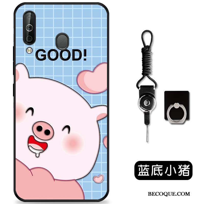 Kuori Samsung Galaxy A60 Kohokuviointi Ulotteinen Ihana, Kotelo Samsung Galaxy A60 Pehmeä Neste Vihreä Puhelimen Kuoret