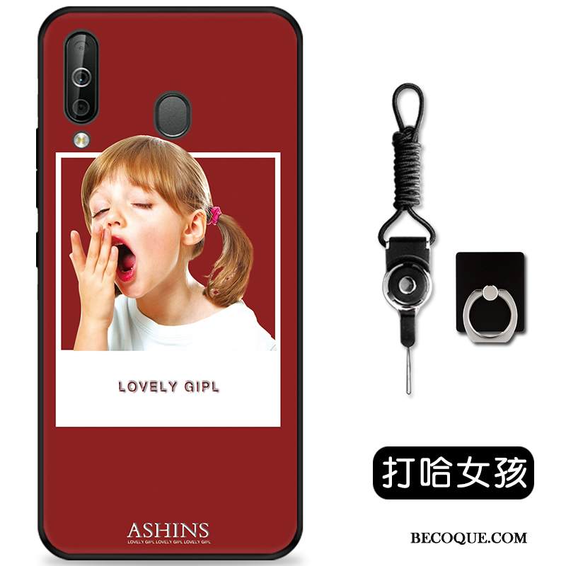 Kuori Samsung Galaxy A60 Kohokuviointi Ulotteinen Ihana, Kotelo Samsung Galaxy A60 Pehmeä Neste Vihreä Puhelimen Kuoret