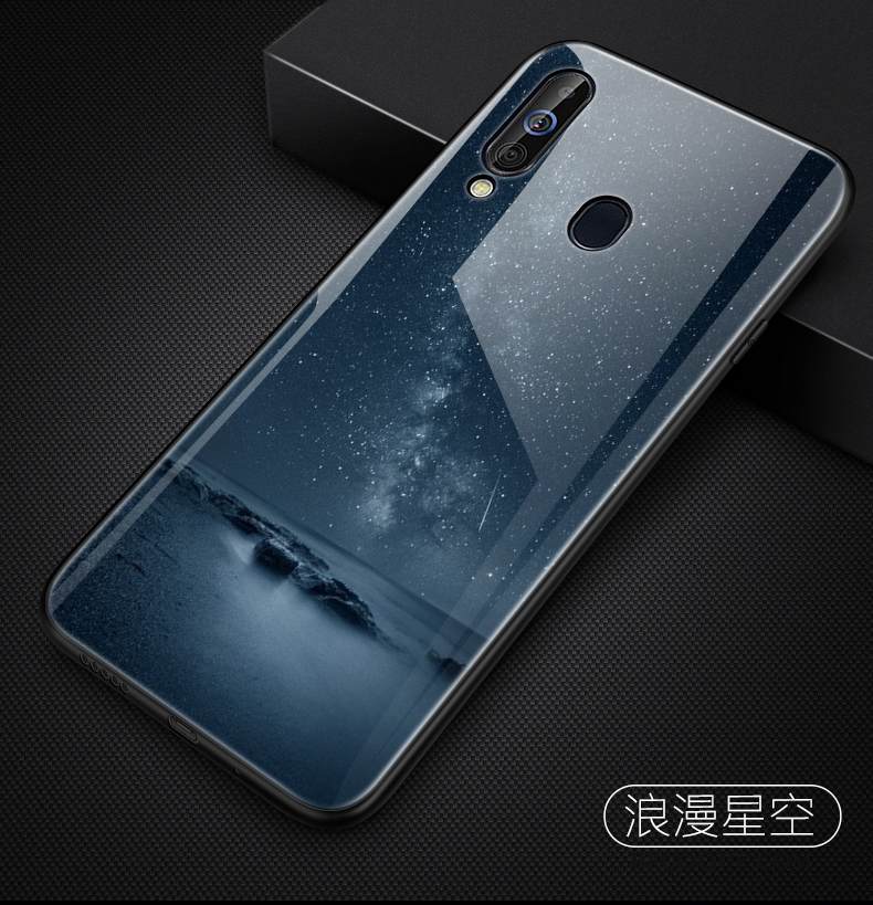 Kuori Samsung Galaxy A60 Laukut Lasi Vihreä, Kotelo Samsung Galaxy A60 Suojaus Puhelimen Kuoret