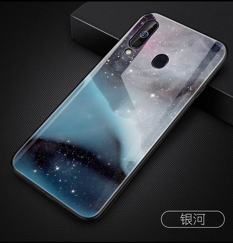 Kuori Samsung Galaxy A60 Laukut Lasi Vihreä, Kotelo Samsung Galaxy A60 Suojaus Puhelimen Kuoret