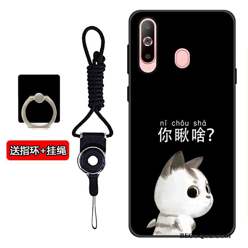 Kuori Samsung Galaxy A60 Pehmeä Neste Puhelimen Kuoret Musta, Kotelo Samsung Galaxy A60 Silikoni Murtumaton