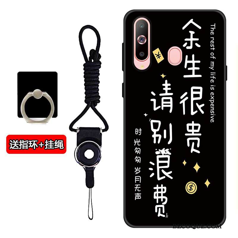 Kuori Samsung Galaxy A60 Pehmeä Neste Puhelimen Kuoret Musta, Kotelo Samsung Galaxy A60 Silikoni Murtumaton