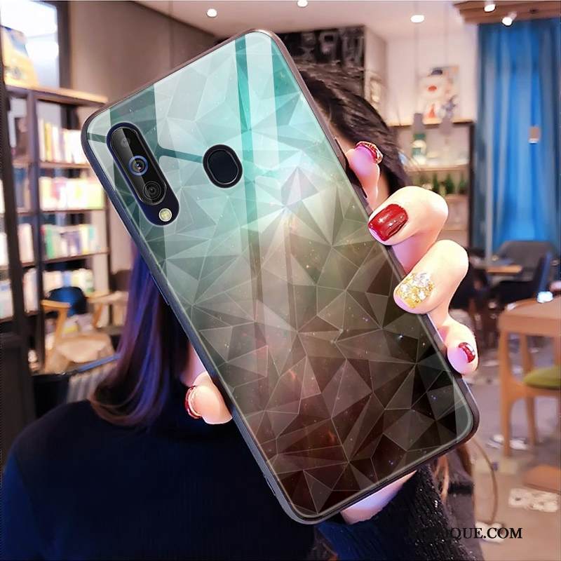 Kuori Samsung Galaxy A60 Pehmeä Neste Puhelimen Kuoret Tide-brändi, Kotelo Samsung Galaxy A60 Timantti Musta