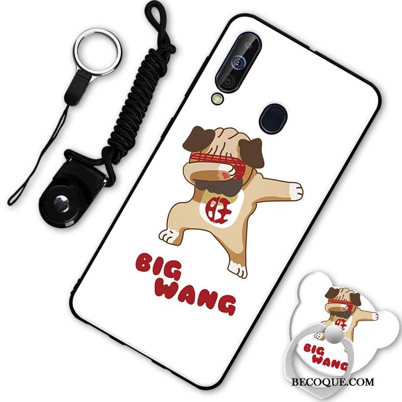 Kuori Samsung Galaxy A60 Silikoni Murtumaton Punainen, Kotelo Samsung Galaxy A60 Suojaus Pesty Suede Puhelimen Kuoret