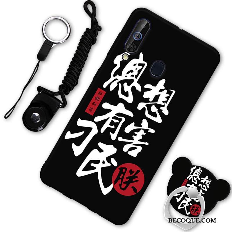 Kuori Samsung Galaxy A60 Silikoni Murtumaton Punainen, Kotelo Samsung Galaxy A60 Suojaus Pesty Suede Puhelimen Kuoret