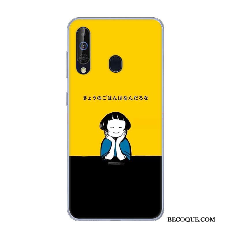 Kuori Samsung Galaxy A60 Silikoni Murtumaton Valkoinen, Kotelo Samsung Galaxy A60 Suojaus Jauhe Puhelimen Kuoret