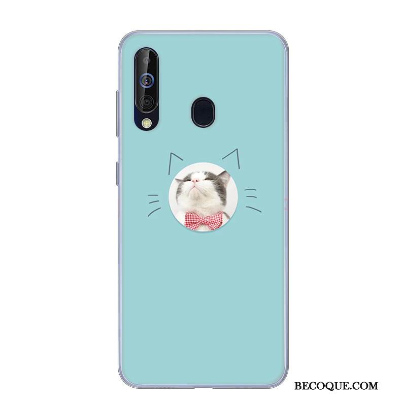 Kuori Samsung Galaxy A60 Silikoni Murtumaton Valkoinen, Kotelo Samsung Galaxy A60 Suojaus Jauhe Puhelimen Kuoret