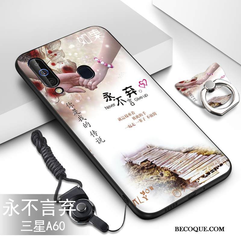 Kuori Samsung Galaxy A60 Silikoni Vihreä Puhelimen Kuoret, Kotelo Samsung Galaxy A60 Pehmeä Neste