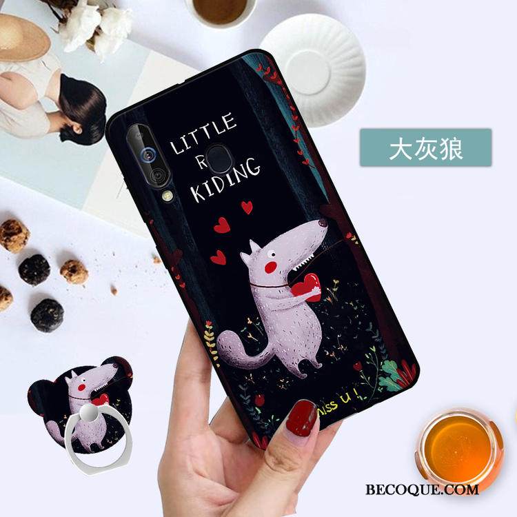 Kuori Samsung Galaxy A60 Suojaus Kalvo Musta, Kotelo Samsung Galaxy A60 Karkaisu