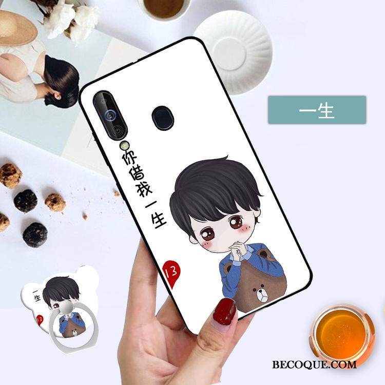 Kuori Samsung Galaxy A60 Suojaus Kalvo Musta, Kotelo Samsung Galaxy A60 Karkaisu