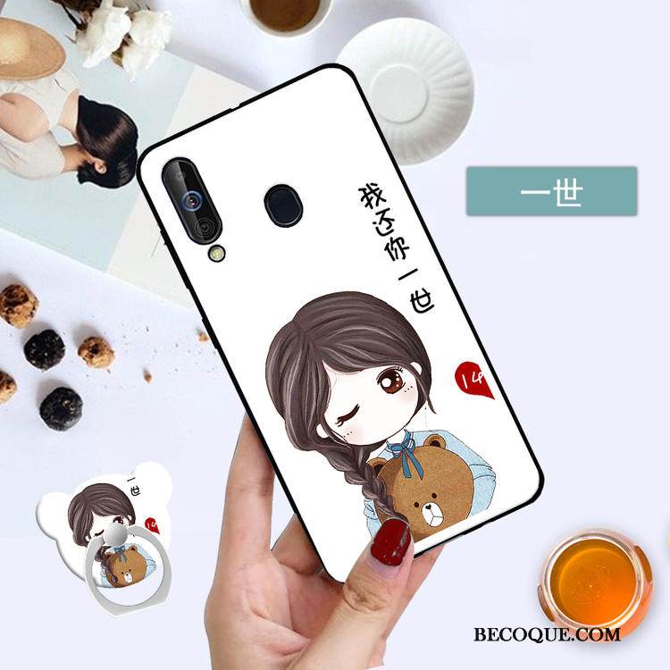 Kuori Samsung Galaxy A60 Suojaus Kalvo Musta, Kotelo Samsung Galaxy A60 Karkaisu