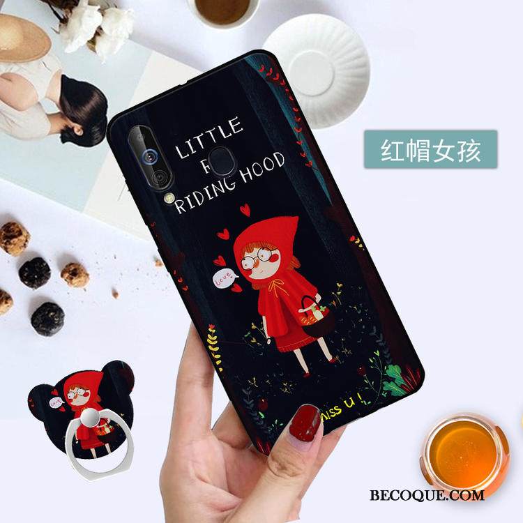 Kuori Samsung Galaxy A60 Suojaus Kalvo Musta, Kotelo Samsung Galaxy A60 Karkaisu