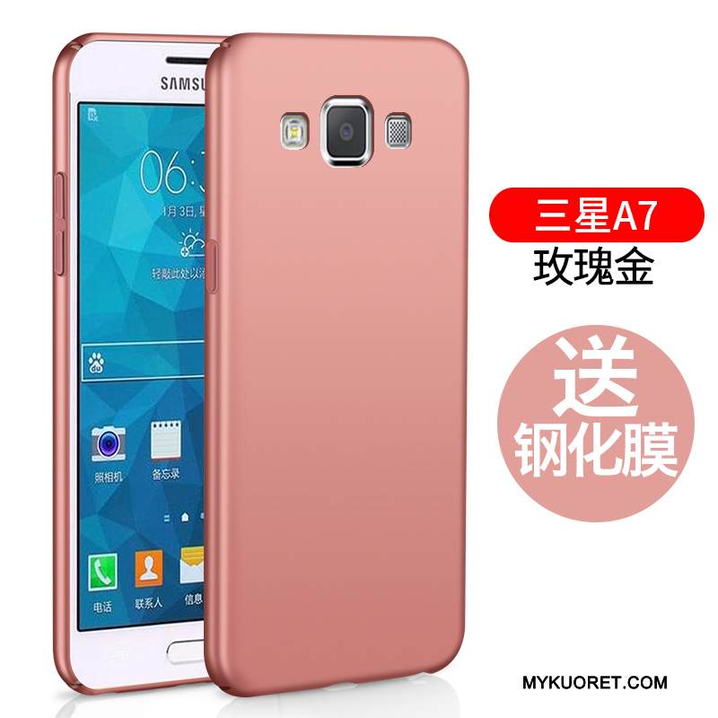 Kuori Samsung Galaxy A7 2015 Laukut Kova Yksinkertainen, Kotelo Samsung Galaxy A7 2015 Suojaus Puhelimen Kuoret Punainen