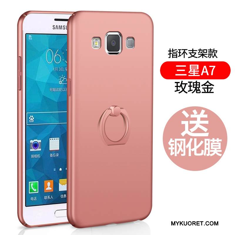 Kuori Samsung Galaxy A7 2015 Laukut Kova Yksinkertainen, Kotelo Samsung Galaxy A7 2015 Suojaus Puhelimen Kuoret Punainen