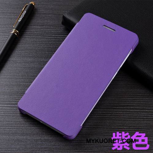 Kuori Samsung Galaxy A7 2015 Nahka Murtumaton Violetti, Kotelo Samsung Galaxy A7 2015 Kuoret
