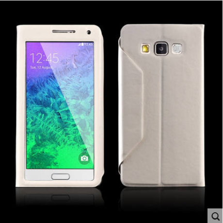 Kuori Samsung Galaxy A7 2015 Nahka Musta Puhelimen Kuoret, Kotelo Samsung Galaxy A7 2015 Kuoret Trendi Murtumaton