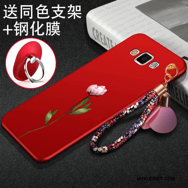 Kuori Samsung Galaxy A7 2015 Pehmeä Neste Musta Puhelimen Kuoret, Kotelo Samsung Galaxy A7 2015 Suojaus Trendi