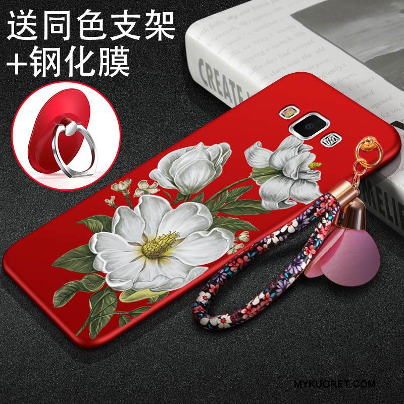 Kuori Samsung Galaxy A7 2015 Pehmeä Neste Musta Puhelimen Kuoret, Kotelo Samsung Galaxy A7 2015 Suojaus Trendi