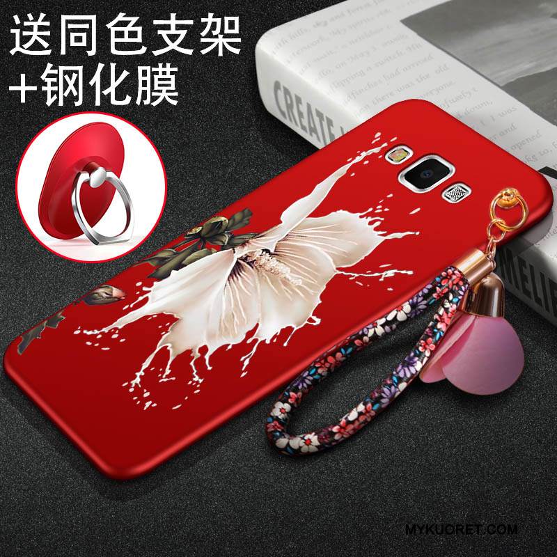 Kuori Samsung Galaxy A7 2015 Pehmeä Neste Musta Puhelimen Kuoret, Kotelo Samsung Galaxy A7 2015 Suojaus Trendi