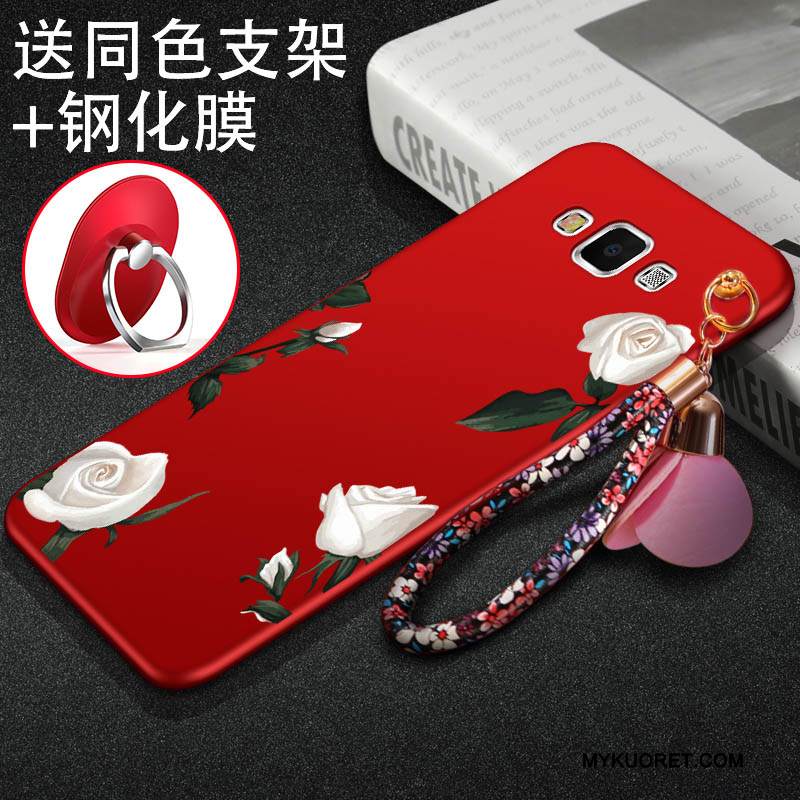 Kuori Samsung Galaxy A7 2015 Pehmeä Neste Musta Puhelimen Kuoret, Kotelo Samsung Galaxy A7 2015 Suojaus Trendi