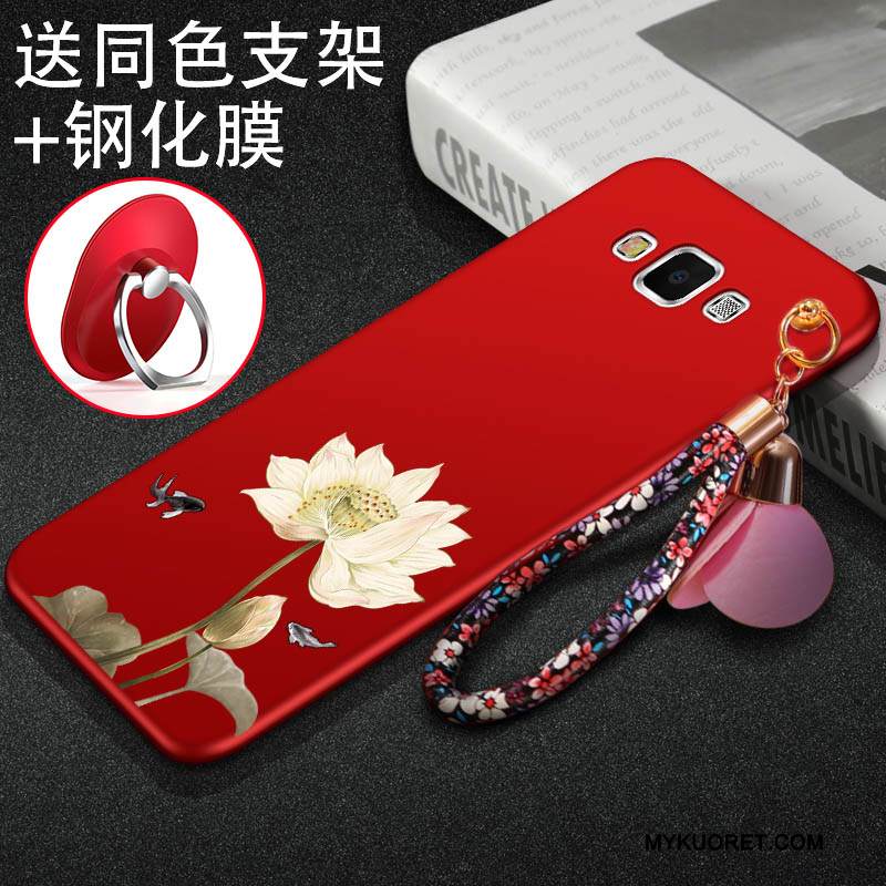 Kuori Samsung Galaxy A7 2015 Pehmeä Neste Musta Puhelimen Kuoret, Kotelo Samsung Galaxy A7 2015 Suojaus Trendi