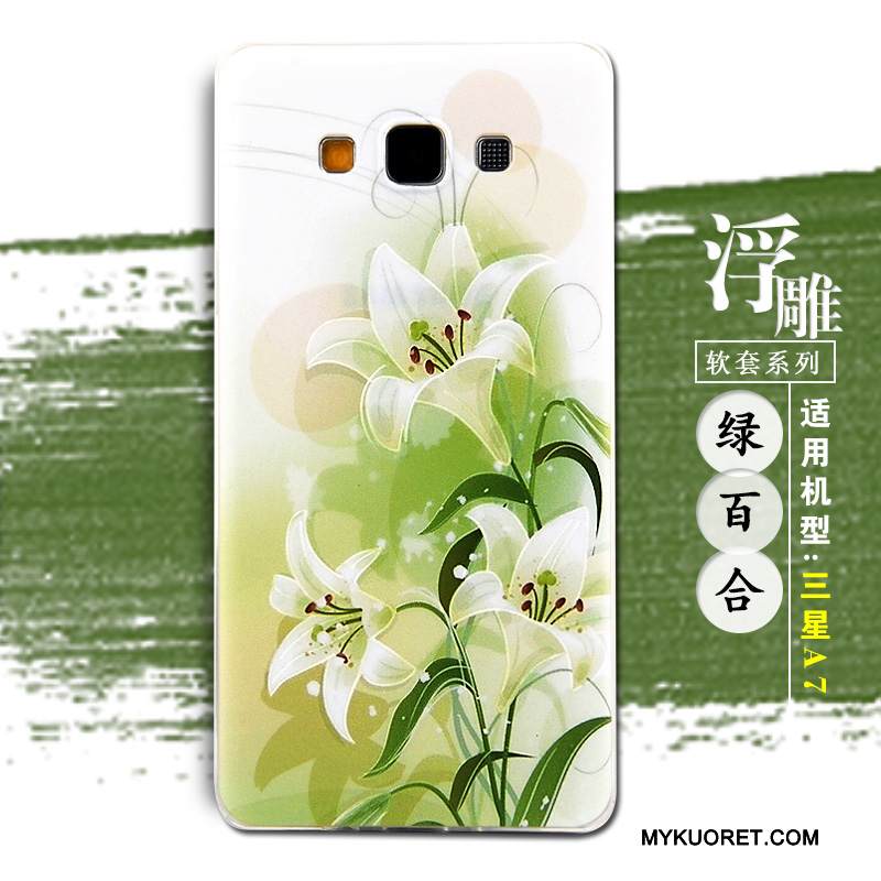 Kuori Samsung Galaxy A7 2015 Pehmeä Neste Puhelimen Kuoret Violetti, Kotelo Samsung Galaxy A7 2015 Silikoni