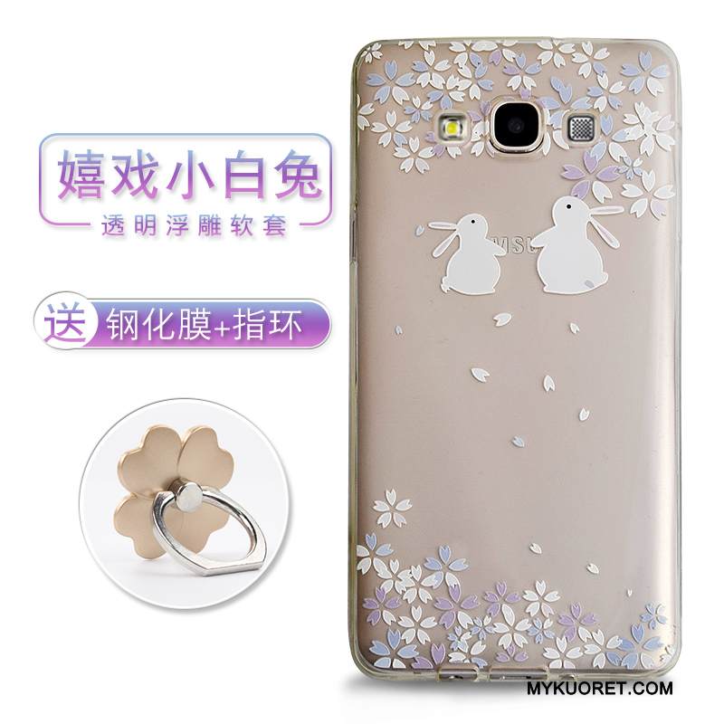 Kuori Samsung Galaxy A7 2015 Pehmeä Neste Puhelimen Kuoret Violetti, Kotelo Samsung Galaxy A7 2015 Silikoni