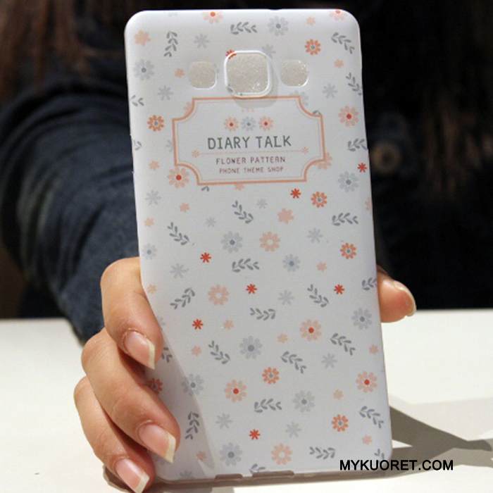 Kuori Samsung Galaxy A7 2015 Sarjakuva Ihana Yksinkertainen, Kotelo Samsung Galaxy A7 2015 Silikoni Puhelimen Kuoret Punainen