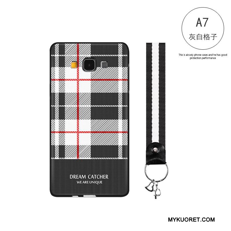 Kuori Samsung Galaxy A7 2015 Sarjakuva Persoonallisuus Trendi, Kotelo Samsung Galaxy A7 2015 Suojaus Puhelimen Kuoret Musta