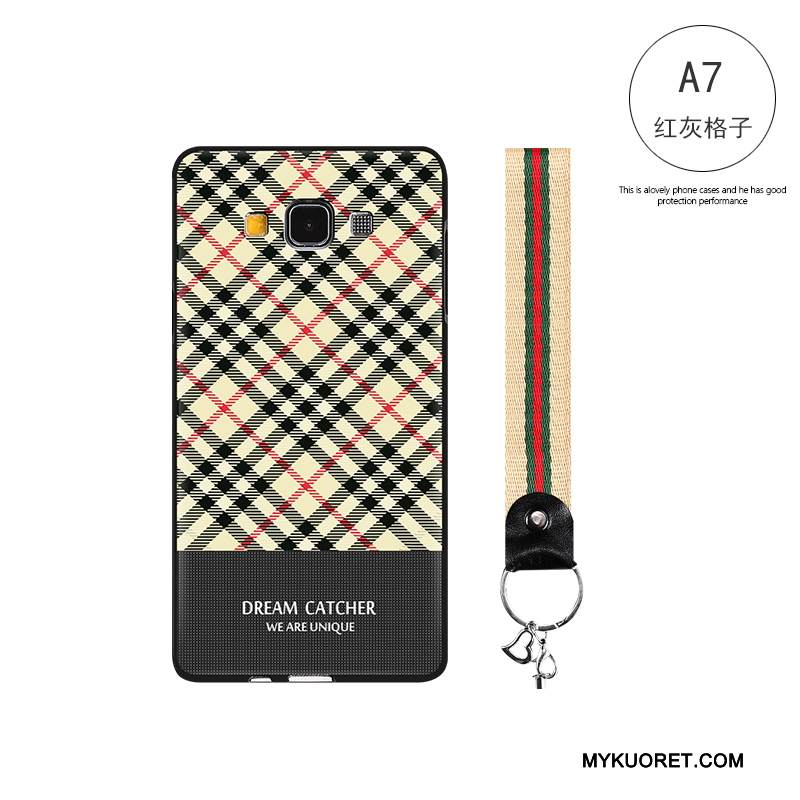 Kuori Samsung Galaxy A7 2015 Sarjakuva Persoonallisuus Trendi, Kotelo Samsung Galaxy A7 2015 Suojaus Puhelimen Kuoret Musta